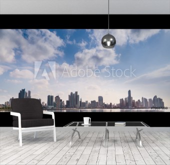 Picture of Panorama panama city skyline building sea